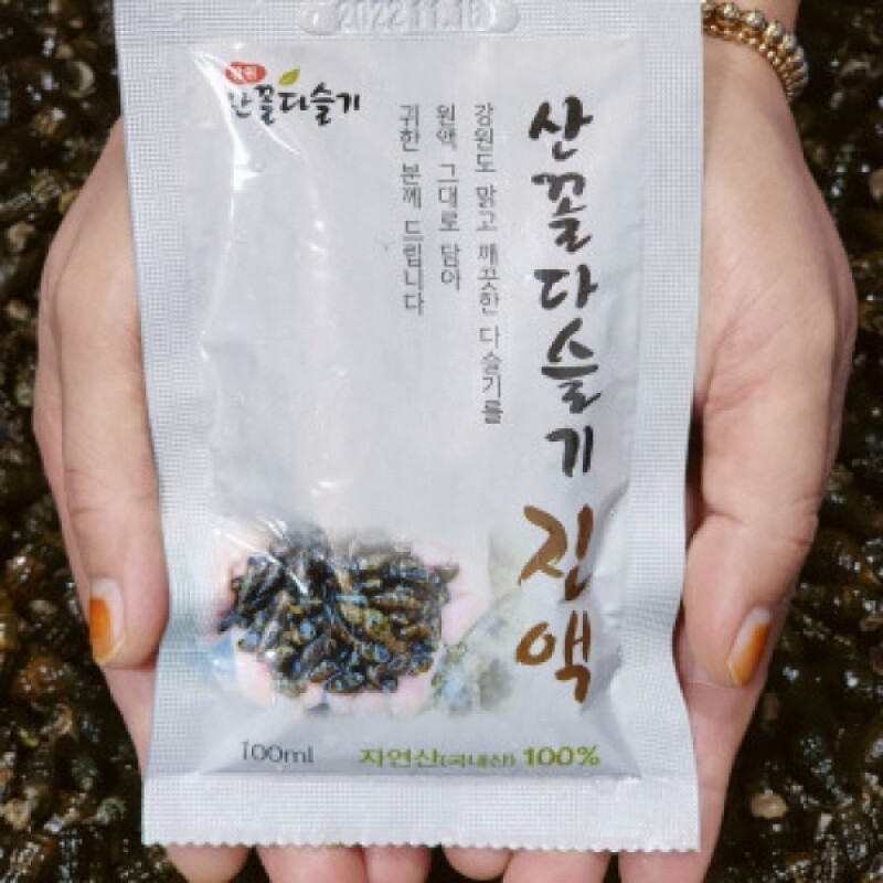 원주몰,산꼴 자연산 다슬기즙 진액 액기스 농축액 100ml x 30포 [원산지:국산(강원도 홍천군, 횡성군 등)]